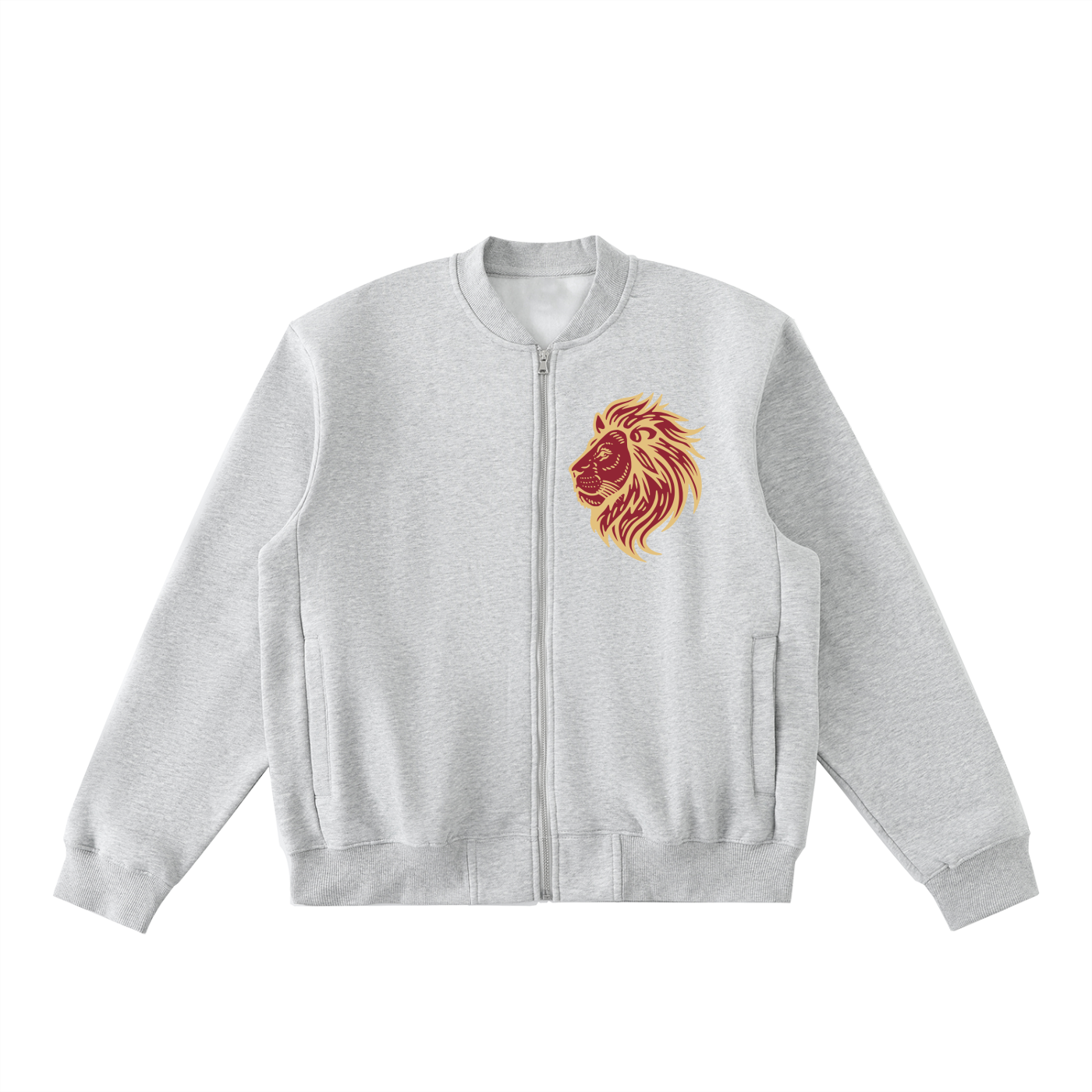 Essential Zip-Up Fleeced Varsity Jacket - Magnus Leone